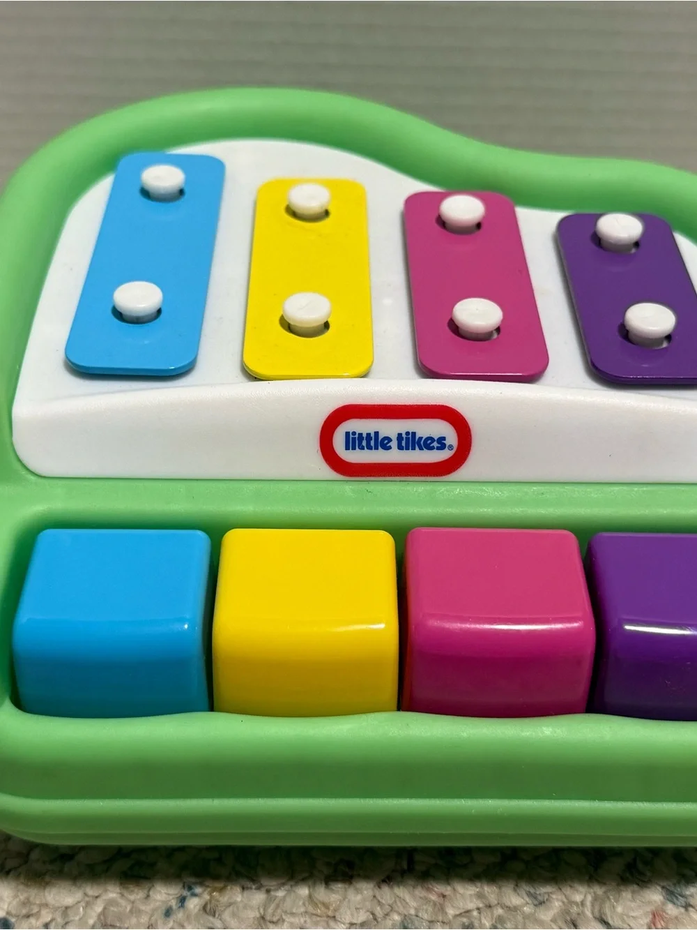 Little Tikes Tap A Tune Piano Xylophone Music Pastel Keys Green Grand Style